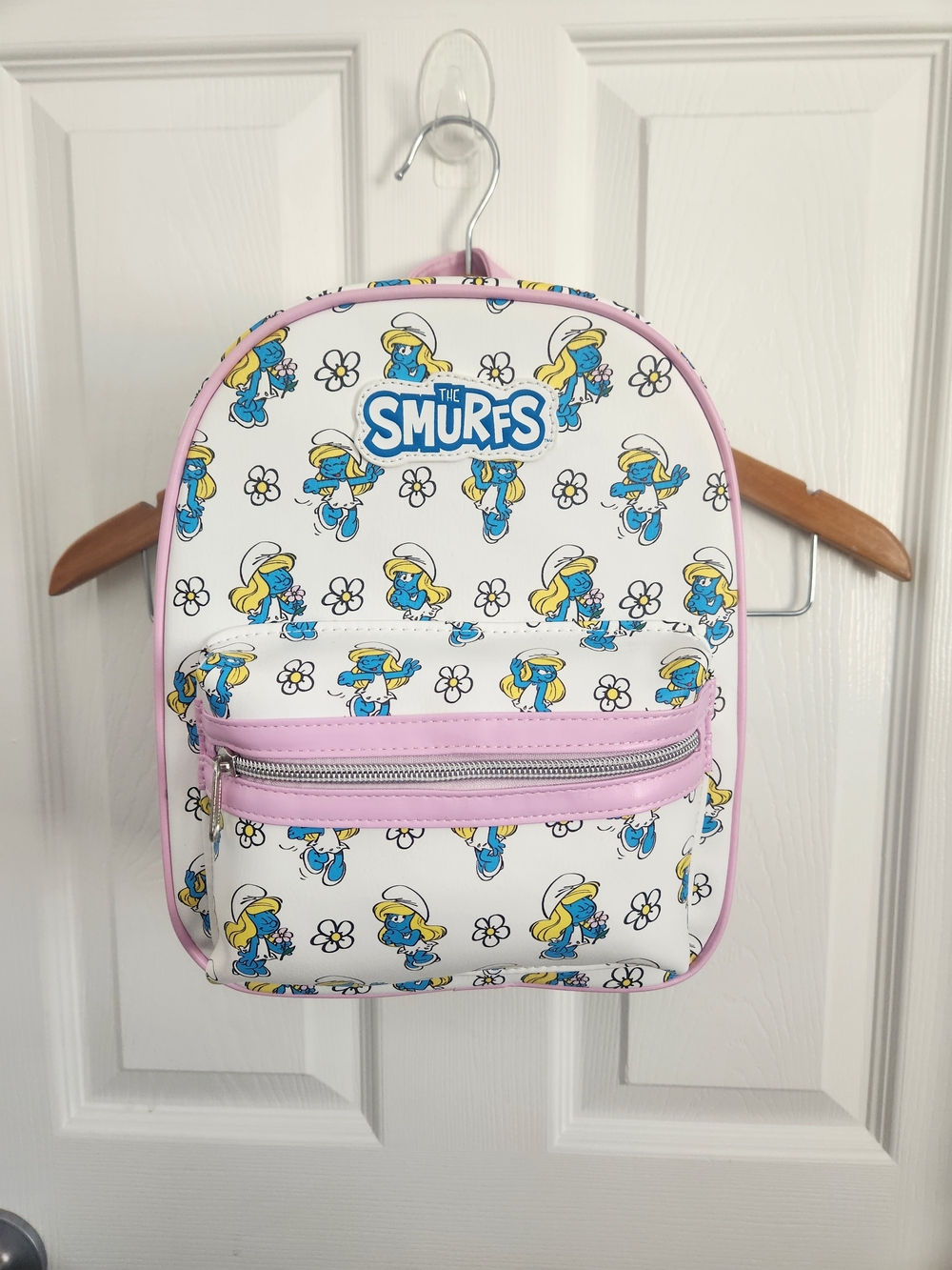 Smurfs Pink and White Mini Backpack